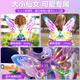 Nebula bebé ángel elfo elfo eléctrico alas de mariposas brillantes adornan juguetes para niños para niñas regalo de cumpleaños hija 7-14 niñas