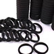 Anzhishang Hair Tie Rubber Band Women's Hair Tie Hairband Boy's Rubber Band High Elasticity Durable Hair Rope Leather Case Tie Hair Tie Tie Men's 1# Black 10 Pack