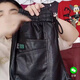 Moon-sleeved men's leather pants, men's harem pants for small men, thickened velvet, high waist, waterproof elastic waist, cold-proof and warm leather trousers, Magee# thickened velvet - black 4XL recommended 160-180Jin [Jin equals 0.5kg]