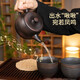 Jianshui purple pottery Fengming Han tile large capacity teapot fully handmade household single teapot purple pottery pot Kung Fu tea set Purple pottery Fengming teapot 400ml