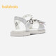 Balabala children's sandals girls shoes 2024 summer beach shoes princess shoes sweet and exquisite 208224141016