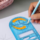 
Dile multi-function rotary drawing ruler Mathematical geometric drawing circle protractor Triangle ruler Parallel ruler Student creative drawing tools Stationery [Primary school version] 2694 Multi-function rotary ruler (Primary school version) 2694 Pure blue
