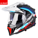 LS2 Fibre de carbone Casque à traction hors route Casqueur Hommes et femmes Motorcycle Four Seasons Anti-Fog Double Lens MX701 Fibre de carbone 6k-lan Open Mouth XL (57-58)
