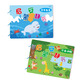 Dulezi Children's Educational Toys Livre silencieux Book Matières faites à la main Package des Lumières Autocollants Unzip Magnetic Baby Toy Styling Life Life Ilightenment (petite taille