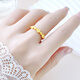 Love gold ring for women 999 pure gold rose solid live adjustable index finger ring as a birthday gift for girlfriend Light version of gold rose ring closed style - about 1g - size 15