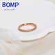 Fat Donglai's same style rose gold ring with row of diamonds for women 18k gold plated design niche fashion personalized color gold rose gold US size 9