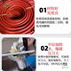 National standard fire reel self-rescue hose thickened extra thick high pressure cold resistant 1 meter 20/25/30 meters 6 branch pipe inner diameter 19 mm 30 meters thickened hose (2 buckles included)