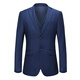 Anniversary Bird Three-piece Wool Suit Suit Men's Fashion European Slim Business Formal Professional Gentleman Suit 1882-Royal Blue 2 Buttons Center Slit Order Remarks XL 180/96A 135-150Jin Jin is equal to 0.5 kg