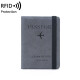 Zkhe Passport Clip Documento de viaje Bolsa de almacenamiento Pasaporte Pasaporte Pasaporte Air Ticket Clip Estudio en el extranjero Pasaporte Pasaporte portátil Pasaporte Gris claro Gris claro
