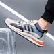 Handling broken code soft sole breathable brand spring and summer wear-resistant non-slip lightweight new men's shoes casual board shoes sports shoes men AD6628 leather face Milan 38