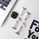 
Star Welcoming Metal Bracelet iwatchS8/S9 Apple Watch Apple Watch87654 Strap Se Bracelet Inlaid Diamond Bracelet Shell Retractable Chain-Black Apple iWatch S841mm