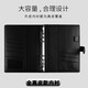 PAPERBOAT真皮笔记本手工活页头层牛皮记事本商务简约高档办公会议记录本公司礼品笔记本手帐封面可定制logo 【A5】玫红色-按扣（软荔纹全牛皮）
