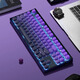 Belly Spirit Mk870pro Blackberry Side Gravur Mechanische Tastatur Bluetooth Wired Wireless Customized Computer Game Silent Office [Three Mode] Obsidian Pro + Purple Qi Donglai Qingxun 87 Tasten