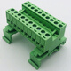 DYQT rail-type terminal block 2EDG-UKR-5.08mm installation 35mm rail weld-free butt plug-in 2-24P 16P complete set