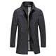 BOSS Jacket Men's Jacket Spring and Autumn New Windbreaker Casual Lapel Mid-Length Jacket Thin Top Slim Fit Dark Green L