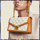 
COOGI women's bags, light luxury brand women's shoulder bags, crossbody bags, women's Mother's Day 520 birthday gifts for girlfriend and wife, deep coffee (exquisite gift box + dust bag)