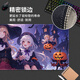 Three-color cat cartoon mouse pad super large 2D student men and women can customize computer keyboard pad notebook desk pad e-sports non-slip thickened wrist guard pad cartoon game lock edge cute 12185 Halloween 90 cm x 40 cm x 4 mm