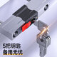 Huangchi U-lock glass door lock anti-theft lock door lock U-lock mortise lock thickened shear-resistant office shop door lock