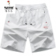 Padpecker (tucano) pantalones cortos blancos puros al algodón de algodón puro de algodón puro pantalones de ropa exterior de 5 minutos.