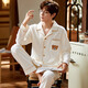 Langsha men's pajamas men's spring and autumn pure cotton long sleeves large size 2025 new cotton boys' autumn and winter home set WR 9921 WR 9921 men's model L [Suggested 95125Jin [Jin equals 0.5 kg]]