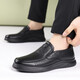 Pfgpierd Chaussures masculines Summer 2025 Nouvelles sandales en cuir Chaussures de papa âgées respirant des chaussures en cuir décontractées à la semelle et à la semelle hollowe et à la lace-up-up 42 42