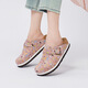 Au/Mu Spring и Summer Baotou Birkenstock Shoes Женская пробка с толстыми мультипликационными граффити