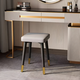 
Kunfeng dressing chair master bedroom dressing table chair with backrest office casual stool household dining chair reception chair light gray [simple style] without backrest