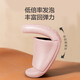 JD.com [anti-bacterial leather pattern drag] eva soft elastic home anti-odor bathroom summer new slippers for women pink 37-38
