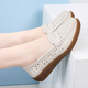 Méisiniao (Meisiniao) Chaussures pour femmes pour les chaussures de mère à la semelle douce Sole Sole Cow-Hide confortable d'âge moyen et de chaussures célibataires âgées non glissantes