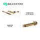 Color-plated zinc expansion bolts, Explosion bolts, Iron and Color-plated zinc, National standard Explosion screws, M6*60300 pieces