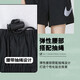 耐克（NIKE）女子夏季运动套装 跑步健身训练服潮流时尚透气梭织快干休闲衣裤 连帽短款夹克外套+短裤/两件套 XL