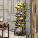 
Botianxuan large-scale floor-standing rockery flowing water fountain ornaments for living room, wealth, feng shui wheel humidifier, high mountain circulation waterscape decoration 9934 medium size 53*38*133.6cm