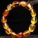 Yueer's natural high-quality water-purified gold amber, blood amber, honey-colored amber, conformable Passepartout bracelet, body protection and health, Baltic Sea high-grade amber bracelet 15-18 grams