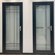 勤凯门卫生间门厕所门玻璃钛镁铝合金门家用门一整套平开门 0.9肌肤黑 内包内左 1970*770