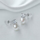 Queen of Pearls cost-effective Japanese Akoya pearl earrings round seawater pearl earrings birthday gift for women