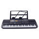 INTRODUCCIÓN INTELIGENTES 61 Clave para niños Electronic Piano Multi-Function Lighting Teaching Toys para niños y niñas principiantes 6187 Piano negro negro