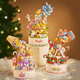 Loz building blocks children's toys assembled model home decoration gift for boyfriend and girlfriend birthday 1957 music box Christmas