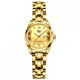 
Shanghai official website fully automatic mechanical women's watch women's waterproof luminous diamond-inlaid double calendar Korean female student wrist high-end women's 690-white silver belt adjusting watch