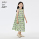 Jnby von Jnby Jiangnan Stoff Kinderkleidung ärmellose Kleid Sommer Süßes Muster lässig mittelgroß