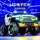 Aibeiao Tank 300 Kinder-Elektrofahrzeug Allrad-Offroad-Fahrzeug Doppelpolstere Baby Fernbedienung Spielzeug Erwachsene können Kinder für Kinderwagen High-End Grey + Super über 12V10 + Bluetooth + Hard Seat Hard Wheel nehmen