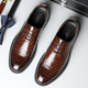 Cartelo British Hand-Hand Head Saper Whide Hombres Menores Hombres de cuero para hombres Choices de cuero para hombres Color 9735 Brown 43