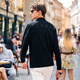 
Mr. Bu Bu Hot Gallbladder Printed Half High Collar Thicken T-shirt Men's 2025 Spring and Autumn New Top KT15775 Piano Black L (175)