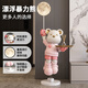 Chenyu Light Luxury Violent Bear Living Room Large Floor-standing Decoration TV Cabinet Next to Sofa Home Decorations Move-in New Home Gift Height 133cm Violent Bear Pink