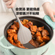 Buydeem non-stick soup pot for simmering, shabu-shabu and stir-frying in one pot 26cm light cedar green