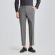 Lilan suit men's two-button nine-point pants version 25 spring business men's suit dark coffee gray 185A