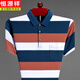 
Hengyuanxiang men's short-sleeved T-shirt in summer new style striped loose cotton pocket half-sleeved lapel polo collar shirt men's top HHHJ733 Lake Blue 175/XL Recommended 135-155Jin [Jin equals 0.5 kg]