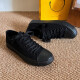 Tehaochuan Frühling Neue Mode All-Black Casual Board Schuhe Canvas-Schuhe atmungsaktiv und All-Match Sports Schuhe Student Anti-Slip-Kee-Resistant Herrenschuhe 6621 All-Black 42