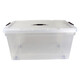 Yushe thickened transparent plastic storage box extra large clothes toy storage box covered storage box snack storage box 8856 boxes 64*44*40cm150L# one pack