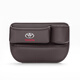Kazuo is suitable for Toyota car sandwich leather storage storage box, central control leak-proof storage artifact organizer box decoration supplies, main driver - wine red, single pack, Wilanda/Highlander/FAW Toyota bZ4X