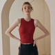 LULULOMDDW all-in-one sports vest for women running shockproof fitness yoga wear underwear outer wear slimming Pilates training bra red L